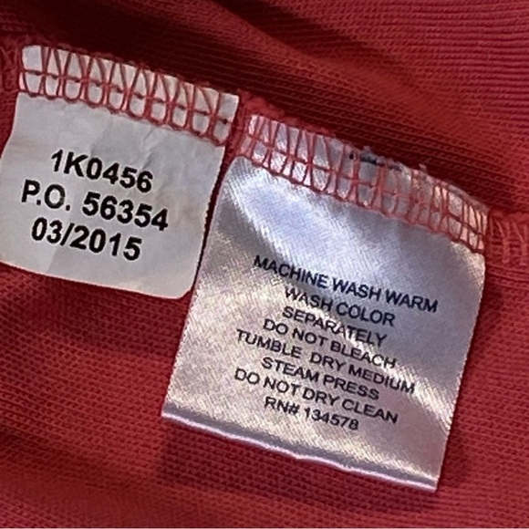 Vineyard Vines salmon pink 1/3 zip pullover cotton sweatshirt Size S - Picture 5 of 12